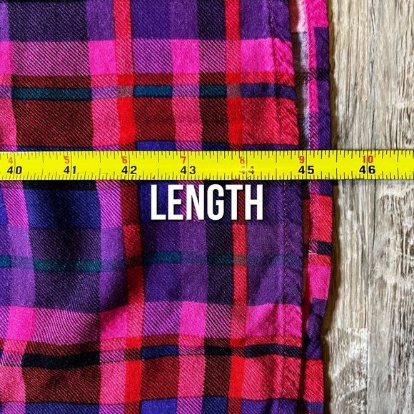 vintage 90s Carol Little : denim & plaid dress - Picture 14 of 16